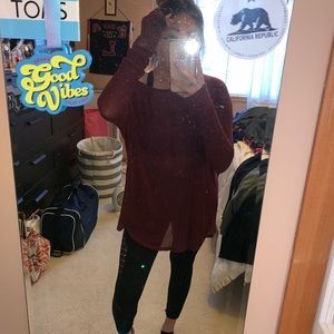 brandy melville thin sheer sweater